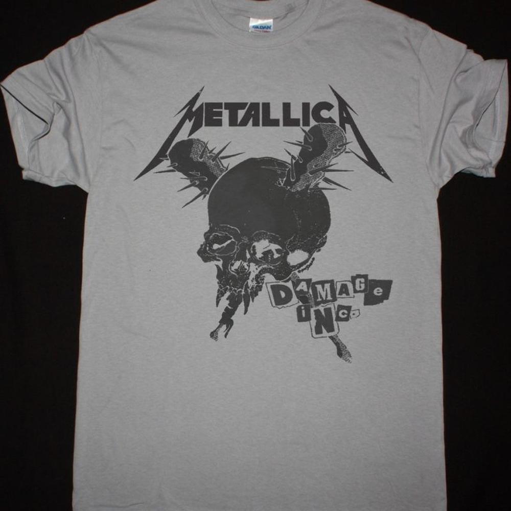 Metallica Damage Inc Light Grey Music Fan T-Shirt